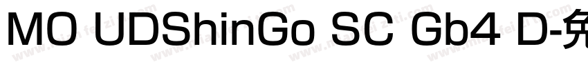 MO UDShinGo SC Gb4 D字体转换